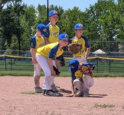 Lakers infielders between pitches